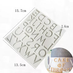 GAME OF THRONES FONT ALPHABET MOULD