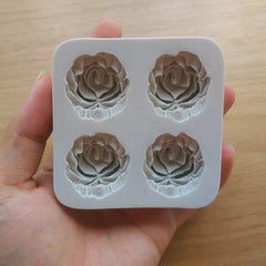 3D ROSES FLOWERS MOULD 4PCS