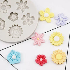 MINI ASSORTED FILLER FLOWERS MOULD 6 PCS