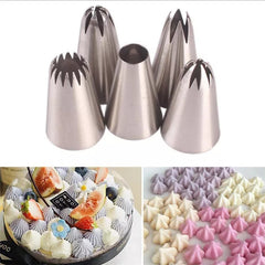 5 PC STAINLESS STEEL MEDIUM NOZZLE SET