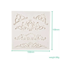 MINI SCROLLS BORDER MOULD 5 PCS
