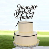 CUSTOMIZED BLACK ACRYLIC TOPPERS