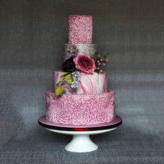 LARGE ROSETTE RUFFLE BAS RELIEF MOULD