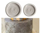 ROUND SPIRALS SHELL MOULD 2PCS