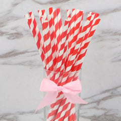 STRIPES LOLLIPOP/CAKE POP STICKS/STRAWS 24 PCS