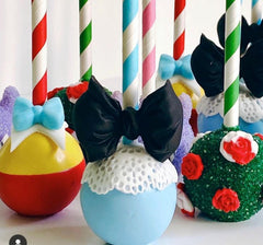 STRIPES LOLLIPOP/CAKE POP STICKS/STRAWS 24 PCS