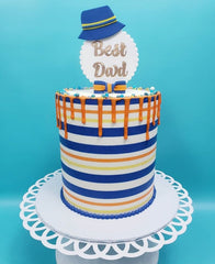 TALL BAYADERE STRIPES SCRAPER/ICING COMB (10*4")