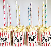 POLKA DOT PATTERN LOLLIPOP/CAKE POP STICKS/STRAWS 24 PCS