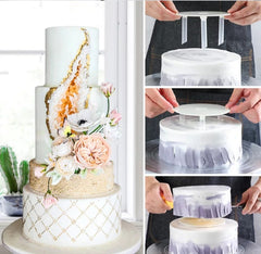 TIERED CAKE SUPPORTS WITH DOWELS SET (REUSABLE)