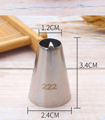 PEACH SHAPE NOZZLE SET 3PCS