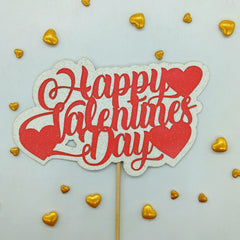HAPPY VALENTINES DAY PAPER TOPPER 1PCS