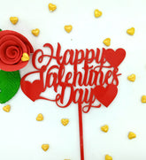 HAPPY VALENTINE'S DAY ACRYLIC TOPPER