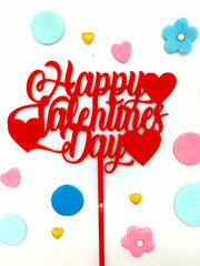 HAPPY VALENTINE'S DAY ACRYLIC TOPPER