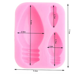 ASSORTED SIZES CHRISTMAS LIGHTS MOULD 3 PCS