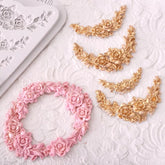 MINI FLOWER DRAPE BORDER MOULD SET { 6 SIZES }