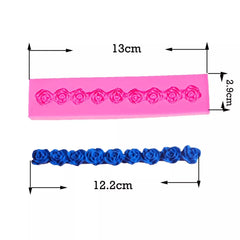 TINY ROSES BORDER MOULD 9PCS
