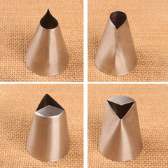 LARGE LEAVES STAINLESS STEEL NOZZLE SET 2PCS