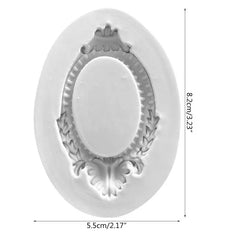 MINI OVAL FRAME MOULD WITH PALM