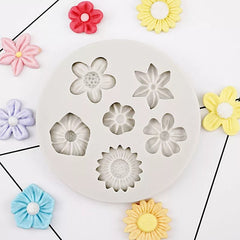 MINI ASSORTED FILLER FLOWERS MOULD 6 PCS