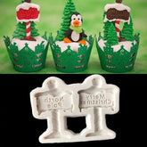 MINI MERRY CHRISTMAS AND NORTH POLE CHRISTMAS MOULD