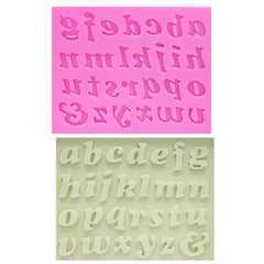 MINI SIMPLE FONT ALPHABETS MOULD SET