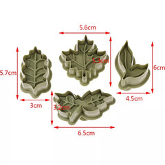 LEAVES PLUNGER CUTTER SET 4PCS