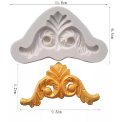 SINGLE PALM WITH INVERTED SCROLLS BORDER MOULD