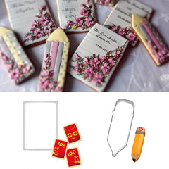 PEN AND PAPER COOKIE CUTTER SET 2PCS