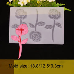 ROSE CHOCOLATE CAGE/TOPPER MOULD (CLEAR)