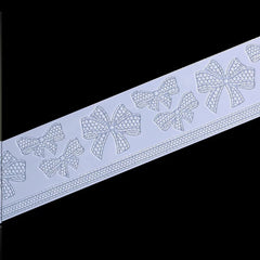 MESH BOWS BORDER LACE MAT