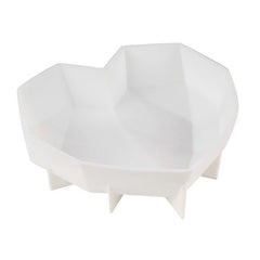 3D ORIGAMI/DIAMOND LOVE HEART CHOCOLATE MOUSSE MOULD 1PC