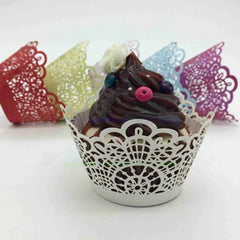 LASER CUT LACE CUPCAKE CAGES/WRAPPERS  - {12 Pcs}