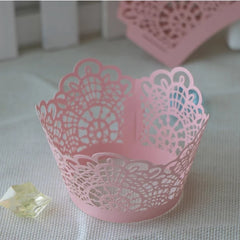 LASER CUT LACE CUPCAKE CAGES/WRAPPERS  - {12 Pcs}
