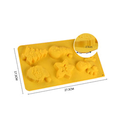 LARGE CHRISTMAS THEMED CHOCOLATE MOULD 6 CAVITY