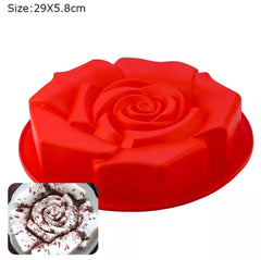 EXTRA LARGE 3D ROSE HEAD CHOCOLATE MOUSSE MOULD