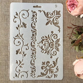 SCROLL BORDERS STENCIL (ASSORTED)