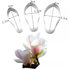 MAGNOLIA FLOWER PETAL CUTTERS SET A373