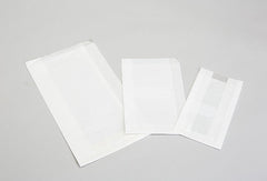 PLAIN WHITE POLY COATED, BREAD/SCONES/BUNS  PACKAGING BAGS WITH WINDOW
