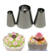 PEACH SHAPE NOZZLE SET 3PCS