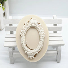MINI OVAL FRAME MOULD WITH PALM