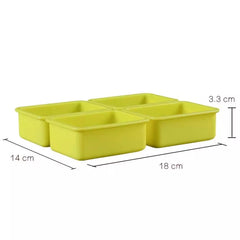 4 CAVITY RECTANGULAR SOAP MOULD