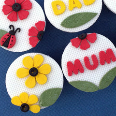 SMOOTH EDGES STITCHED PETALS FLOWER HEAD MOULD 3 SIZES