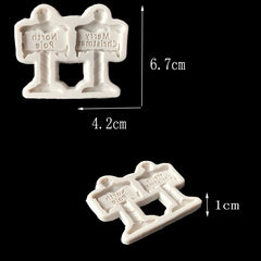 MINI MERRY CHRISTMAS AND NORTH POLE CHRISTMAS MOULD