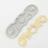 FLOWING EDGES FLOWER SCROLL BORDER MOULD (DOUBLE SIDED)