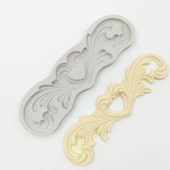 FLOWING EDGES FLOWER SCROLL BORDER MOULD (DOUBLE SIDED)