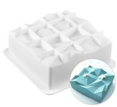 TRIANGULATION SQUARE CHOCOLATE MOUSSE MOULD