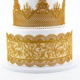 SCALLOPED LEAFY SCROLL LACE MAT