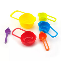 RAINBOW COLORED MEASURING CUPS - 5PCS SET
