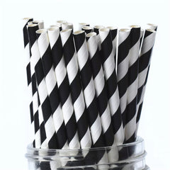 STRIPES LOLLIPOP/CAKE POP STICKS/STRAWS 24 PCS