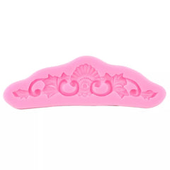 PALM CENTER WITH LEAVES SCROLL BORDER MOULD